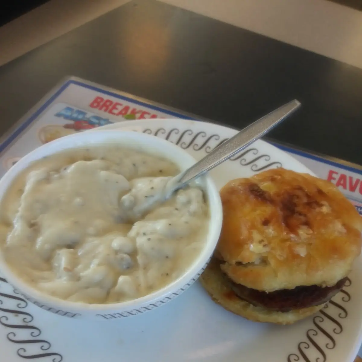 Two Biscuits & Gravy Two Eggs