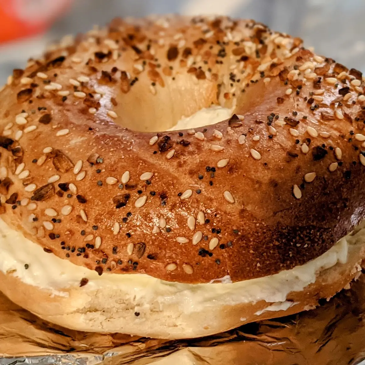 Everything Bagel with Cream Cheese
