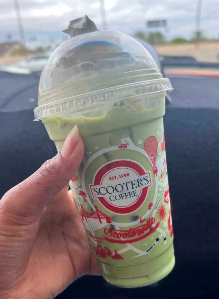 Iced Matcha with Whipped Cream