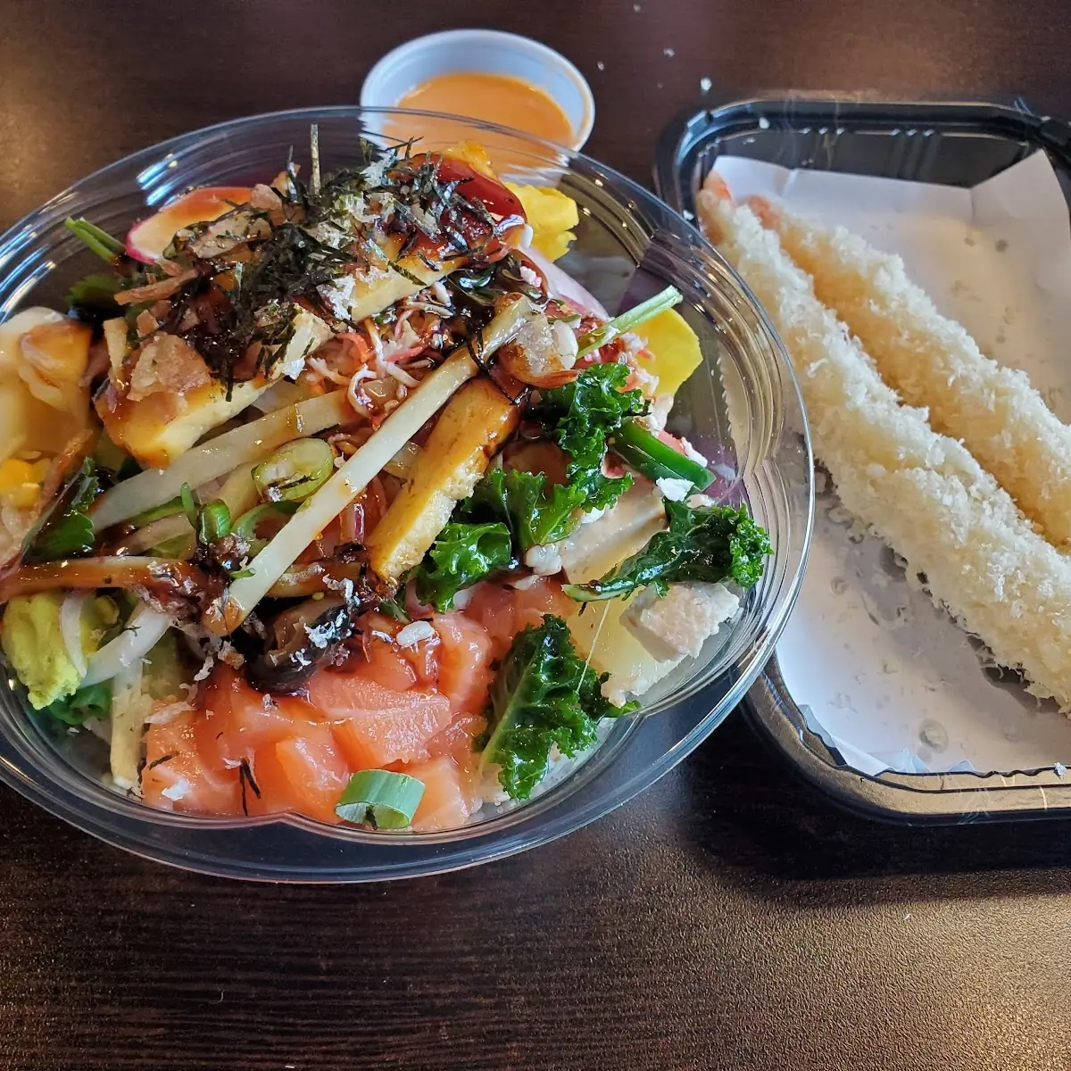 2 Scoop Poke Bowl and Shrimp Tempura