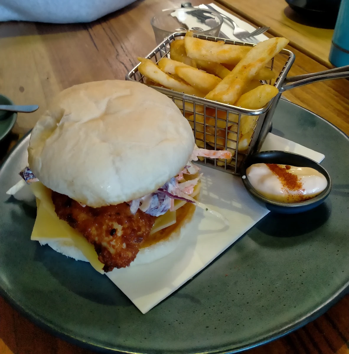 Fried Chicken Burger, Two Brothers Mitcham