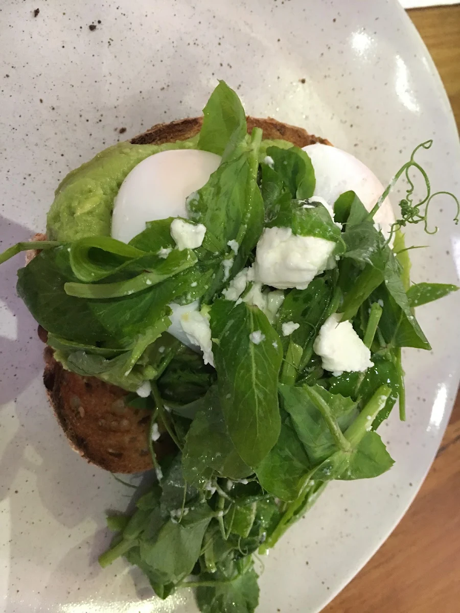 Smashed Avo with Goats Cheese, Two Brothers Mitcham