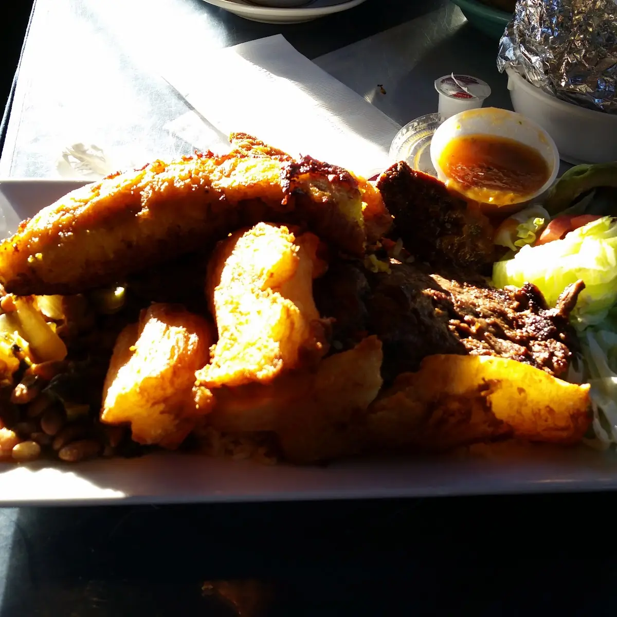 Fried Yuca and Pork
