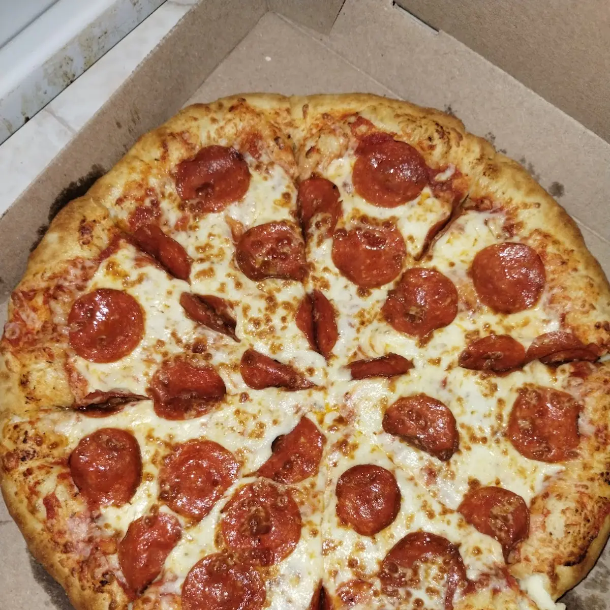 Stuffed Crust Pepperoni Pizza