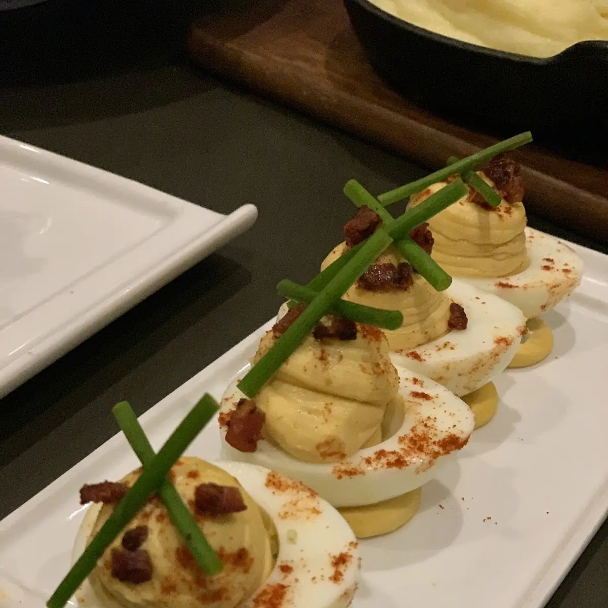 Smoked Bacon and Deviled Eggs