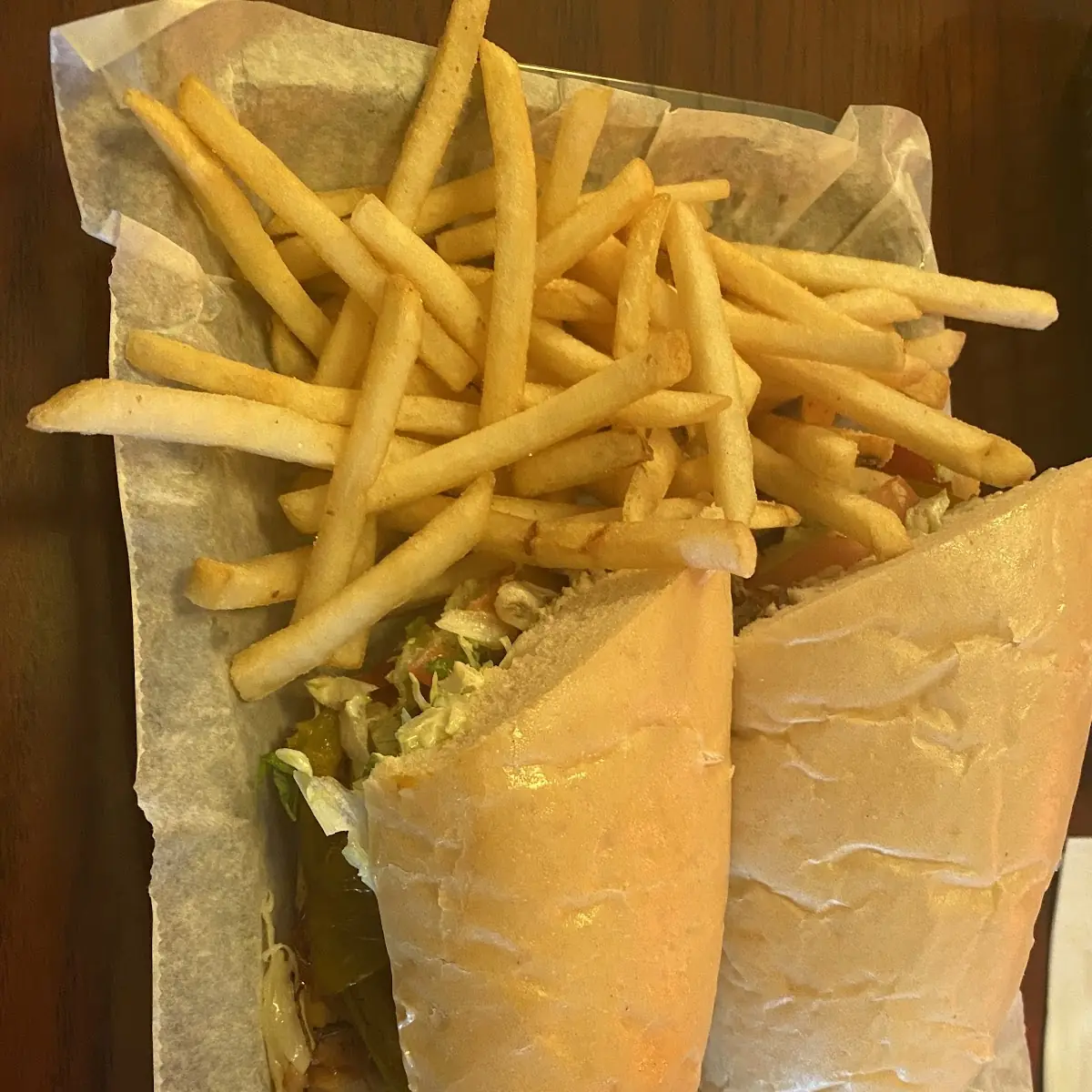 Italian Sub with French Fries