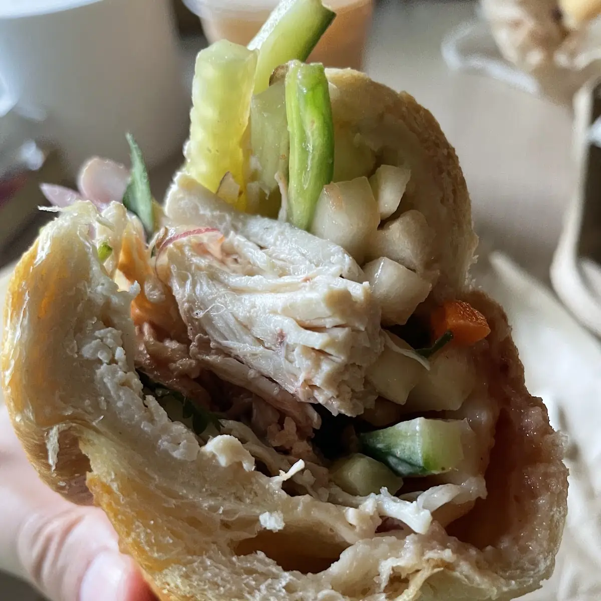Braised Chicken Banh MI