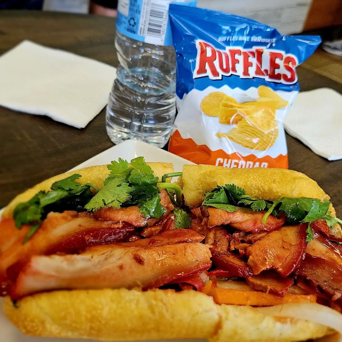 Braised Pork Belly Banh MI