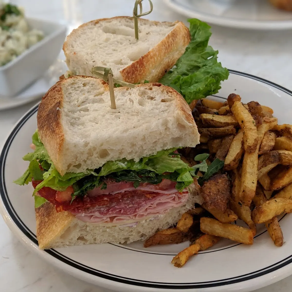 Italian Sandwich with Fries, 335 on the Ridge