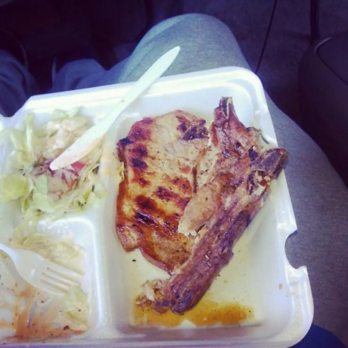 Grilled Pork Chop Plate