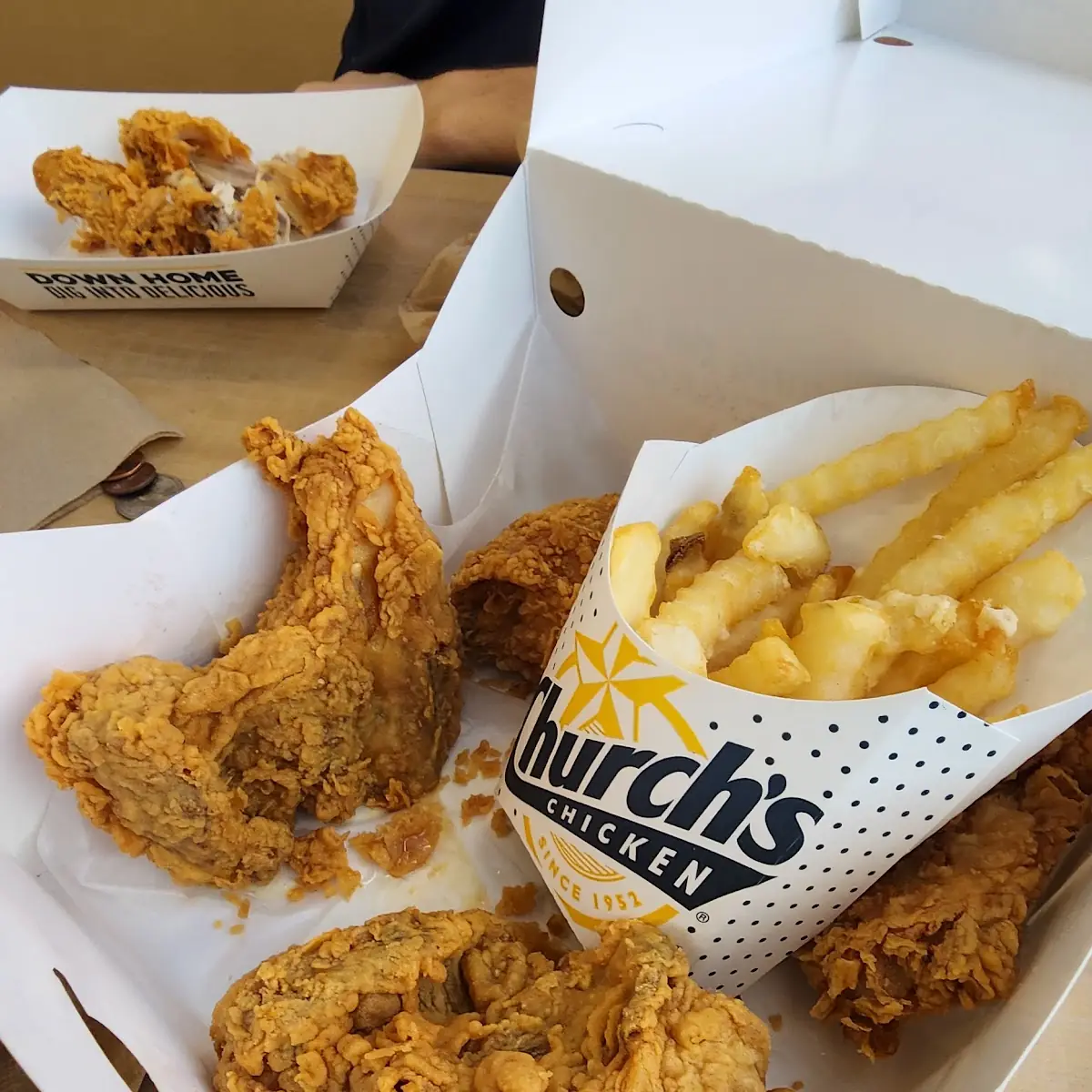 Fried Chicken and Fries
