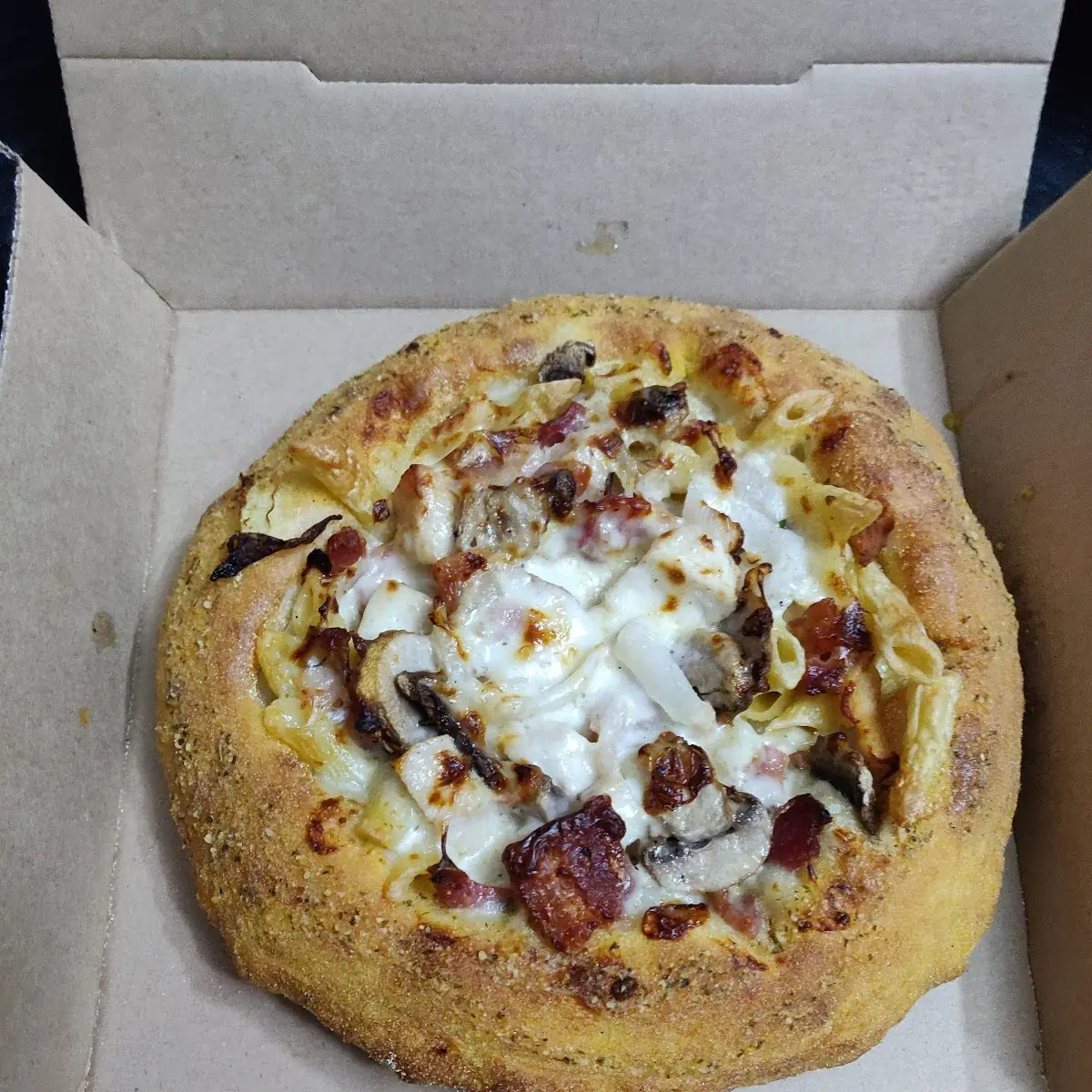 Pasta Carbonara Bread Bowl