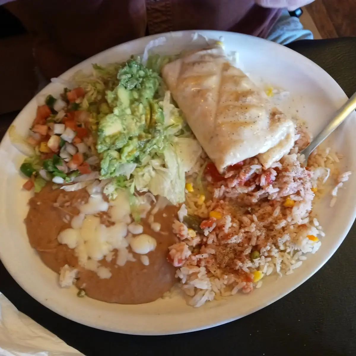 Chimichanga Lunch