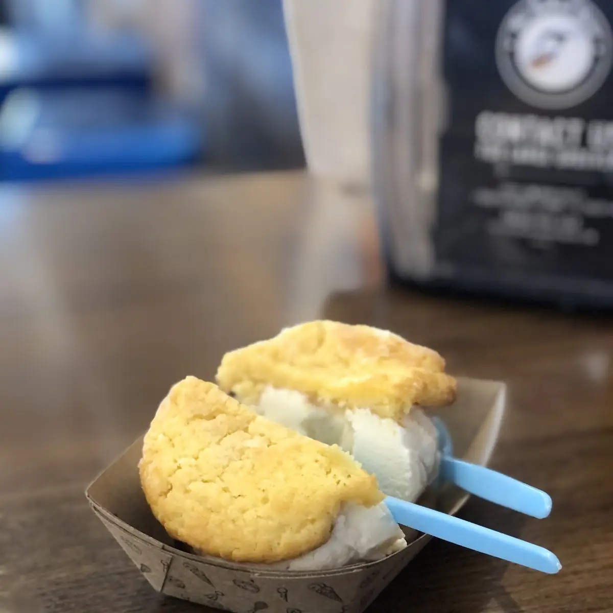 Cookie with Vanilla Ice Cream