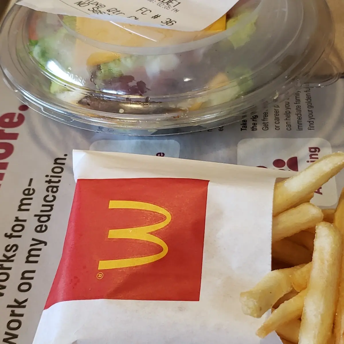 Double Cheeseburger and Fries
