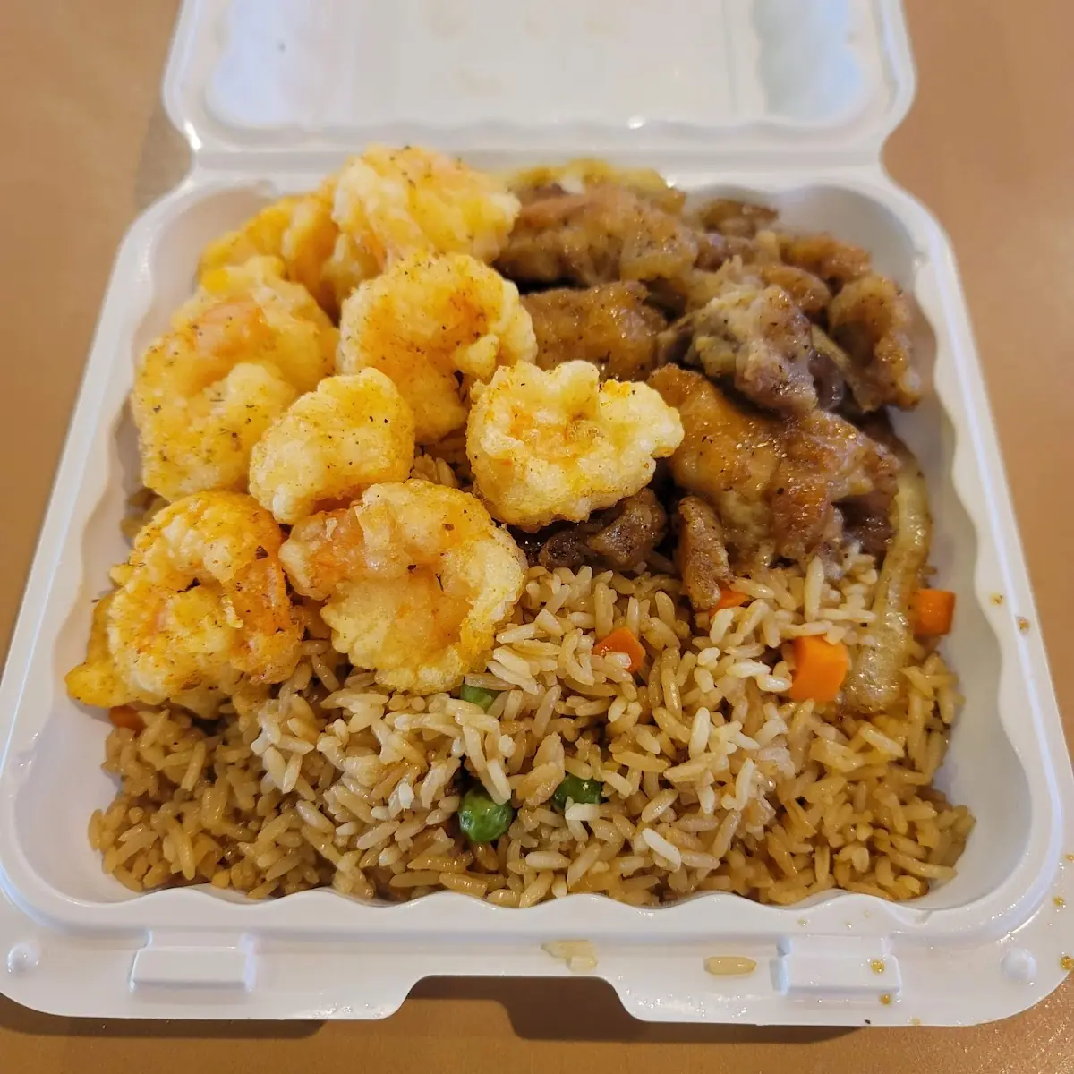 Burbon Chicken Black Pepper Chicken with Vegetables Fried Rice