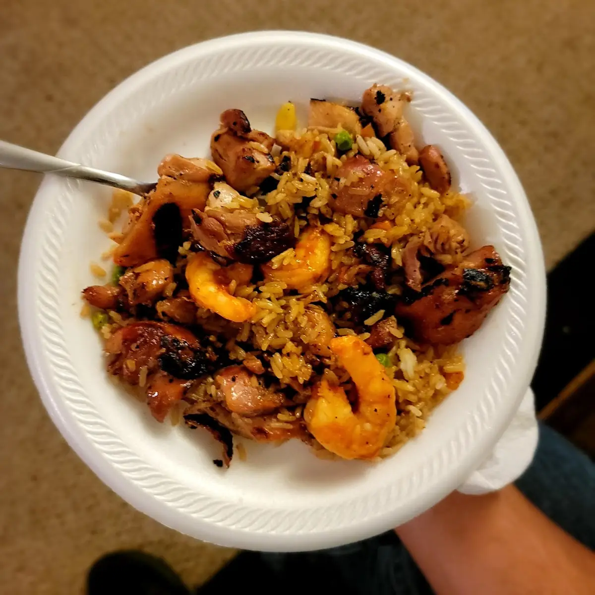 Vegetable Fried Rice with Shrimps
