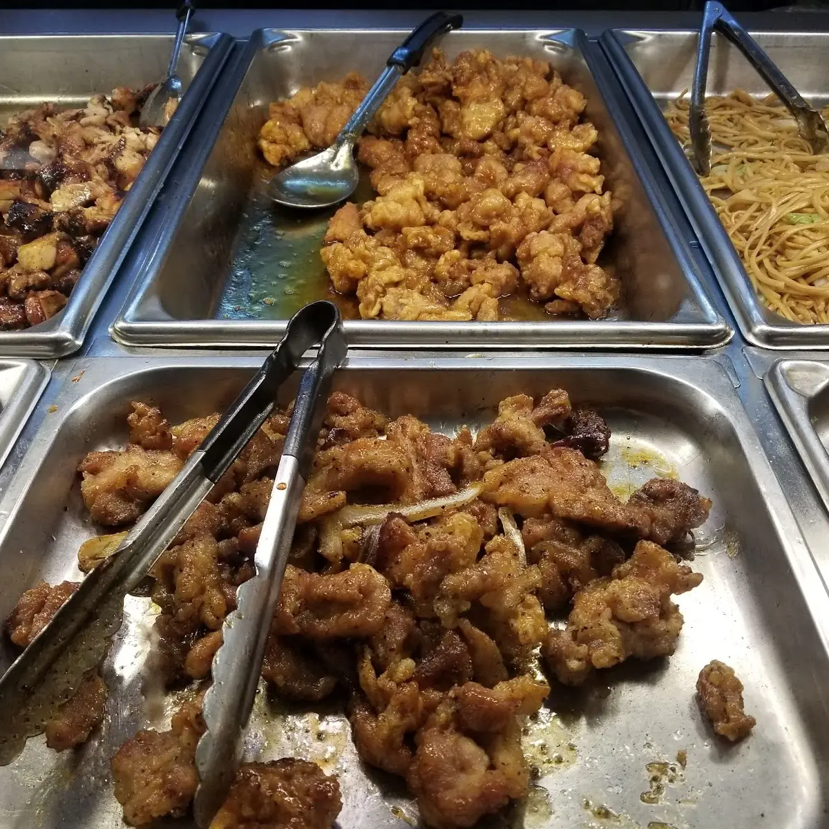 Vegetable Lo Mein Orange Chicken