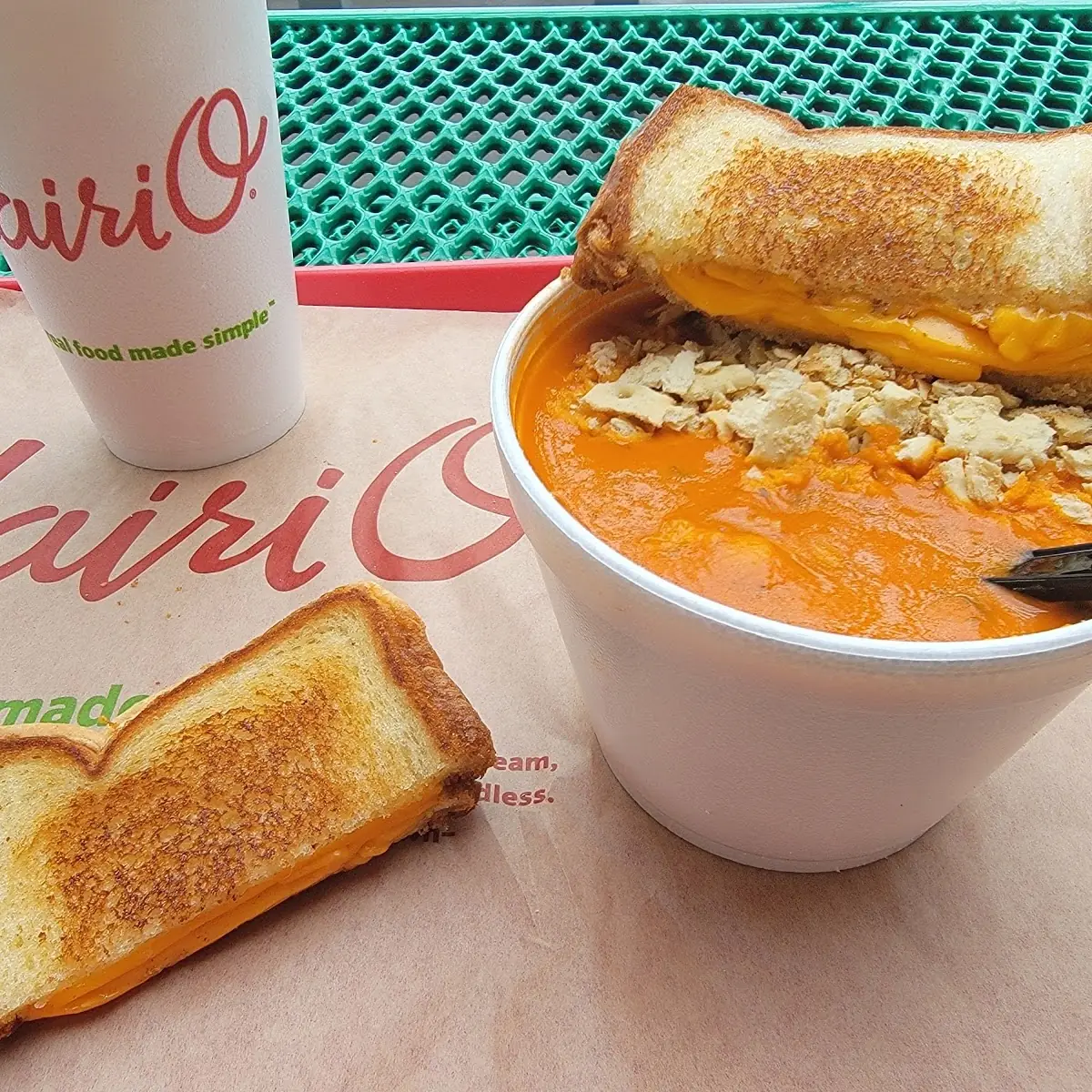 Tomato Soup and Grilled Cheese Sandwich