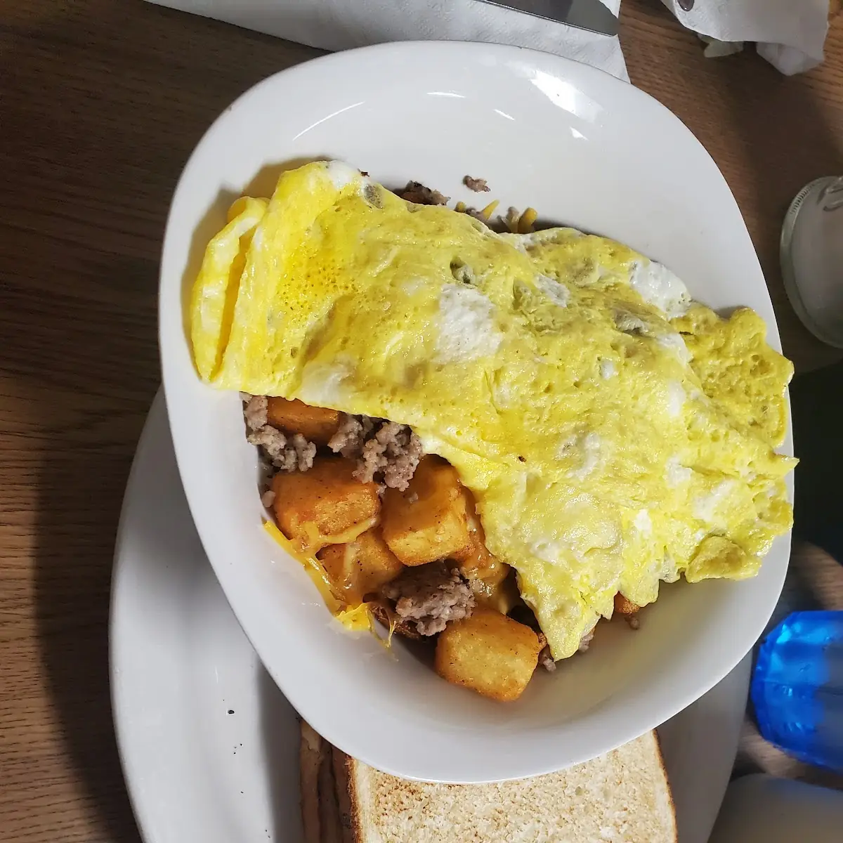 Sausage Egg and Cheese Omelette