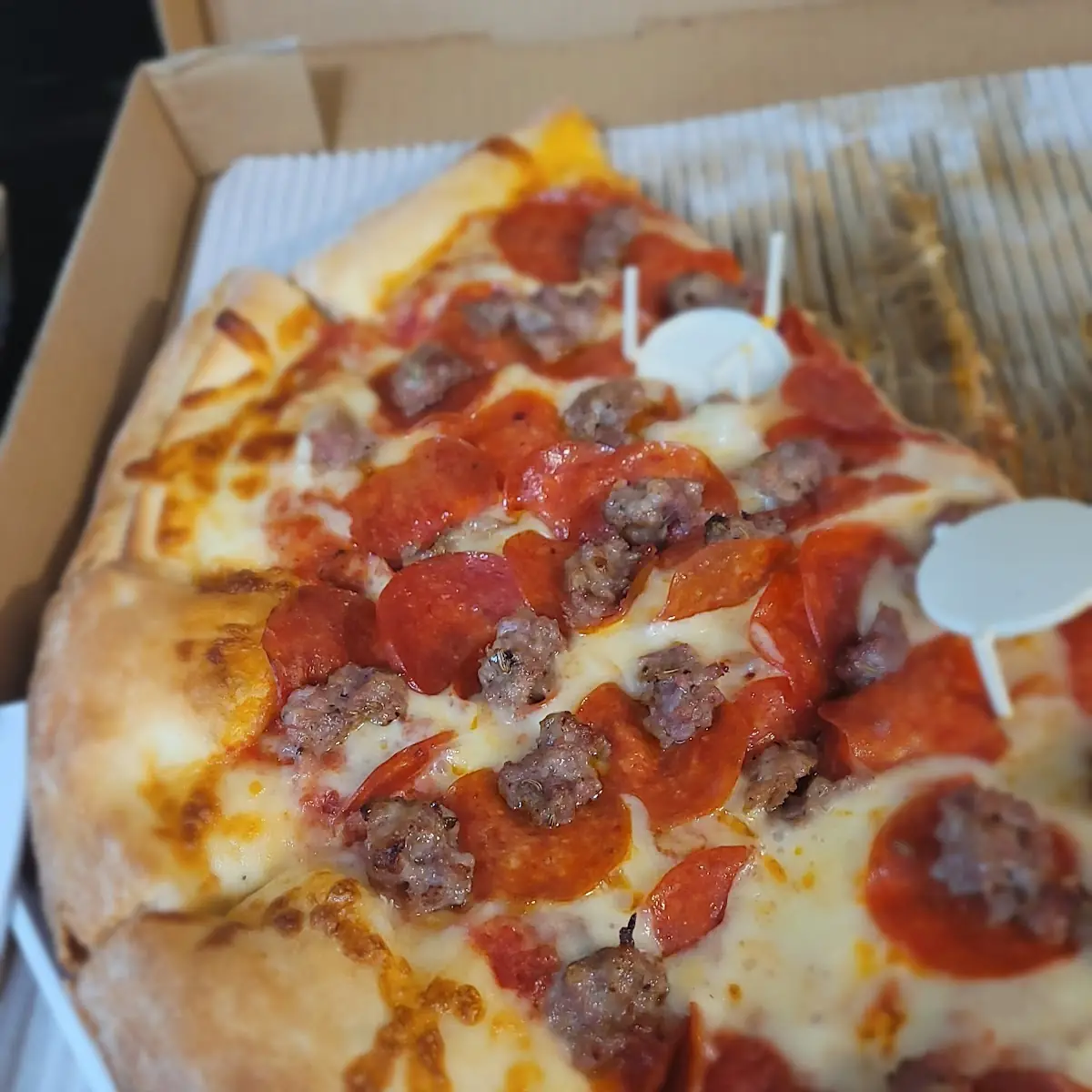 Sausage and Pepperoni Pizza