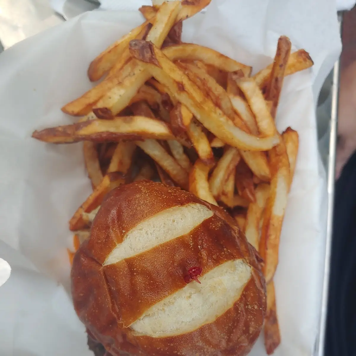 BBQ Burger and Fries