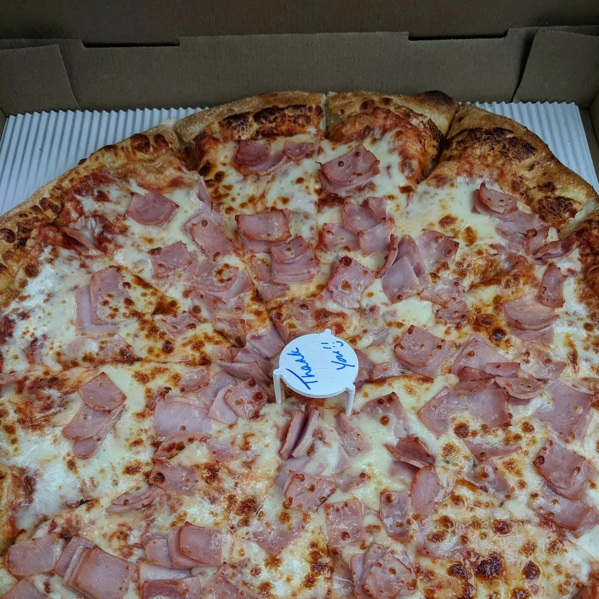 Ham and Cheese Pizza