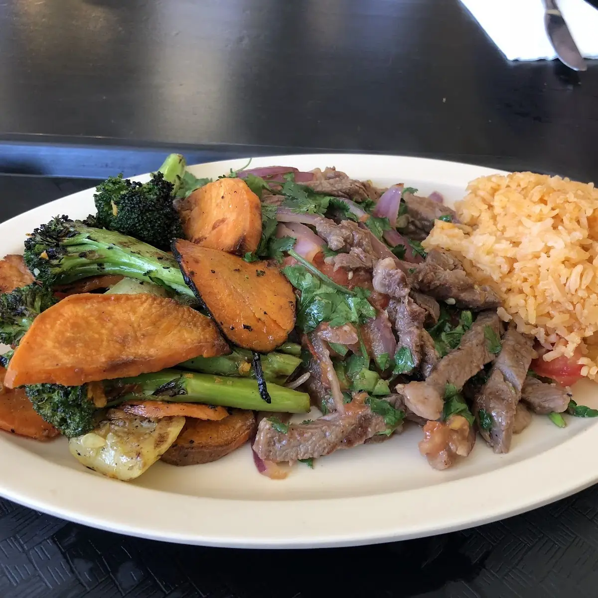 Top Sirloin Steak Combination Plate
