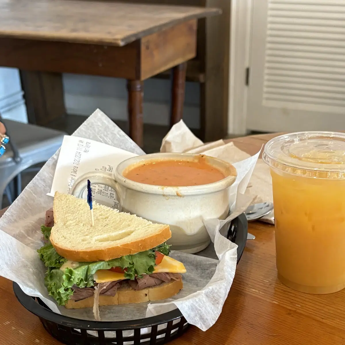 Roast Beef and Tomato Bisque