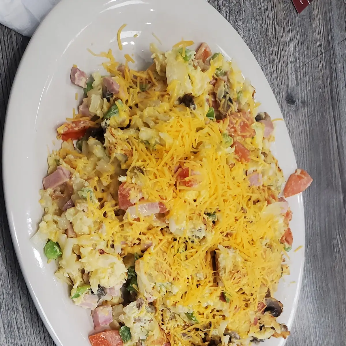 Scrambled Eggs with Ham