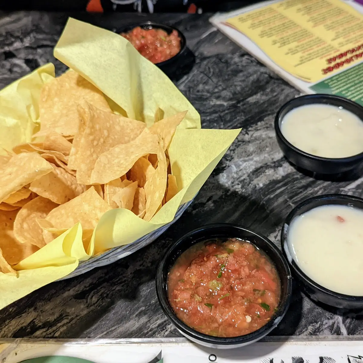 Chips Salsa and Queso
