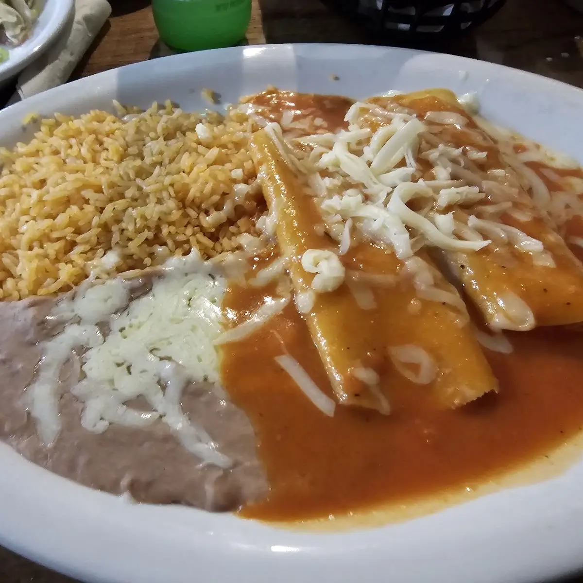 Cheese Enchilada Plate