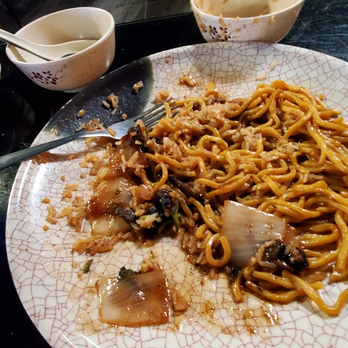 Veggies Chicken Noodles and Rice