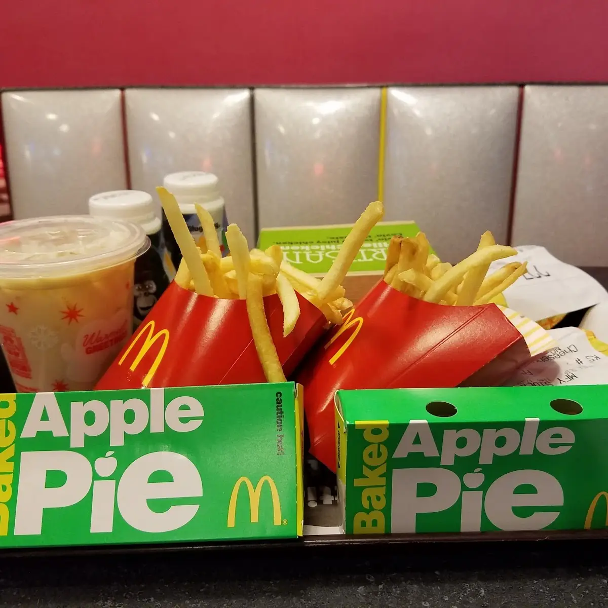 French Fries and Apple Pie and Chicken Nuggets