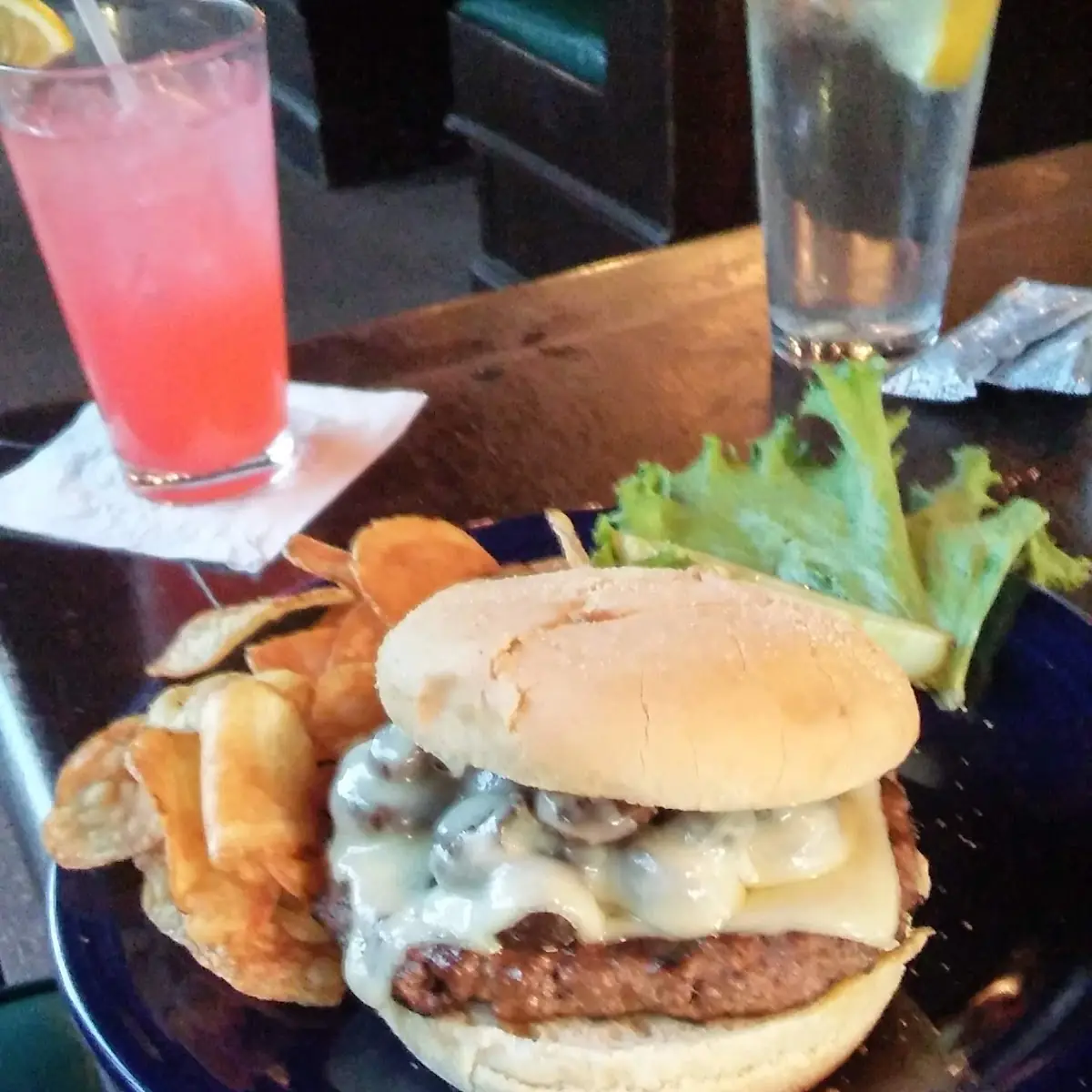 Swiss Mushroom Burger