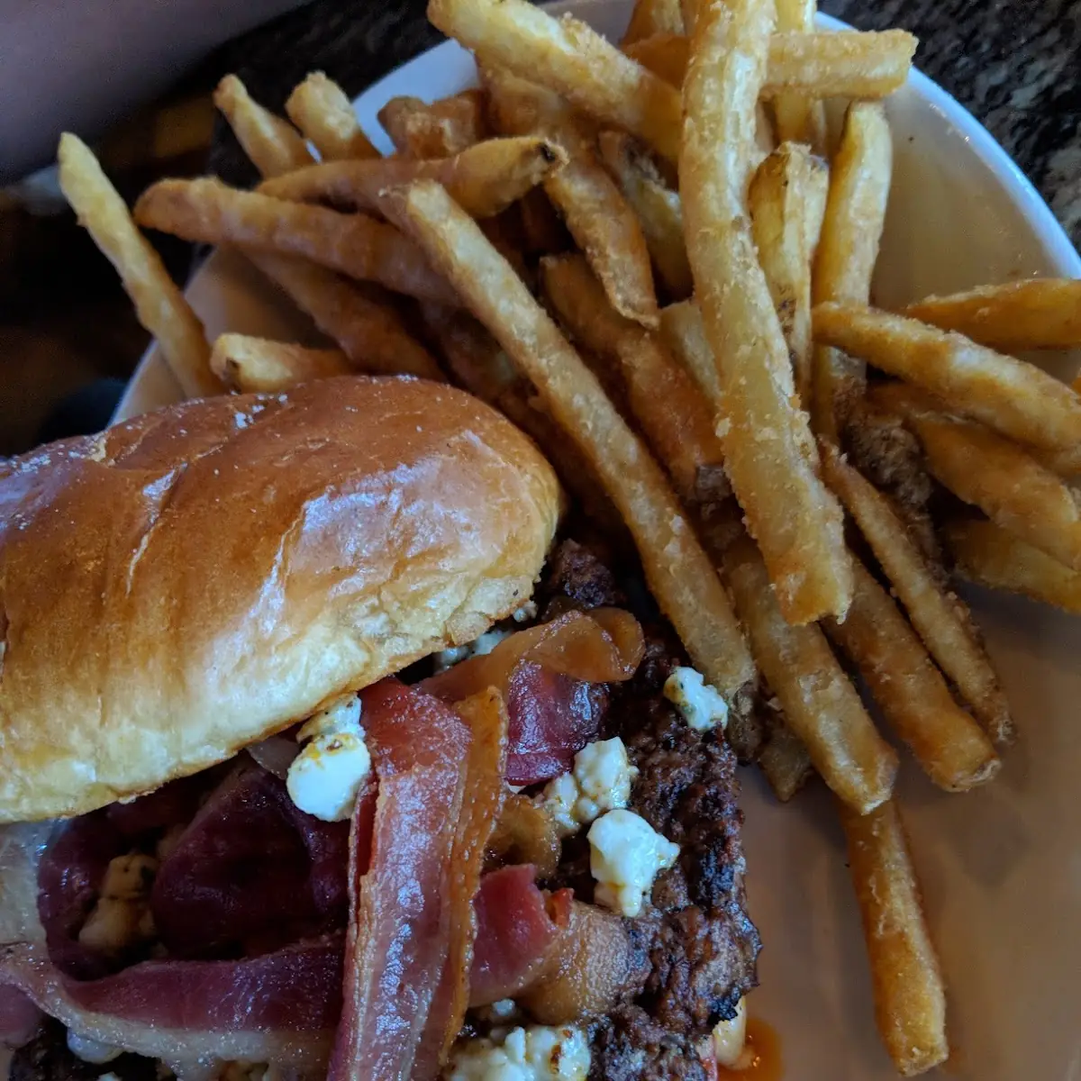 Hickory Brisket and Bacon Burger