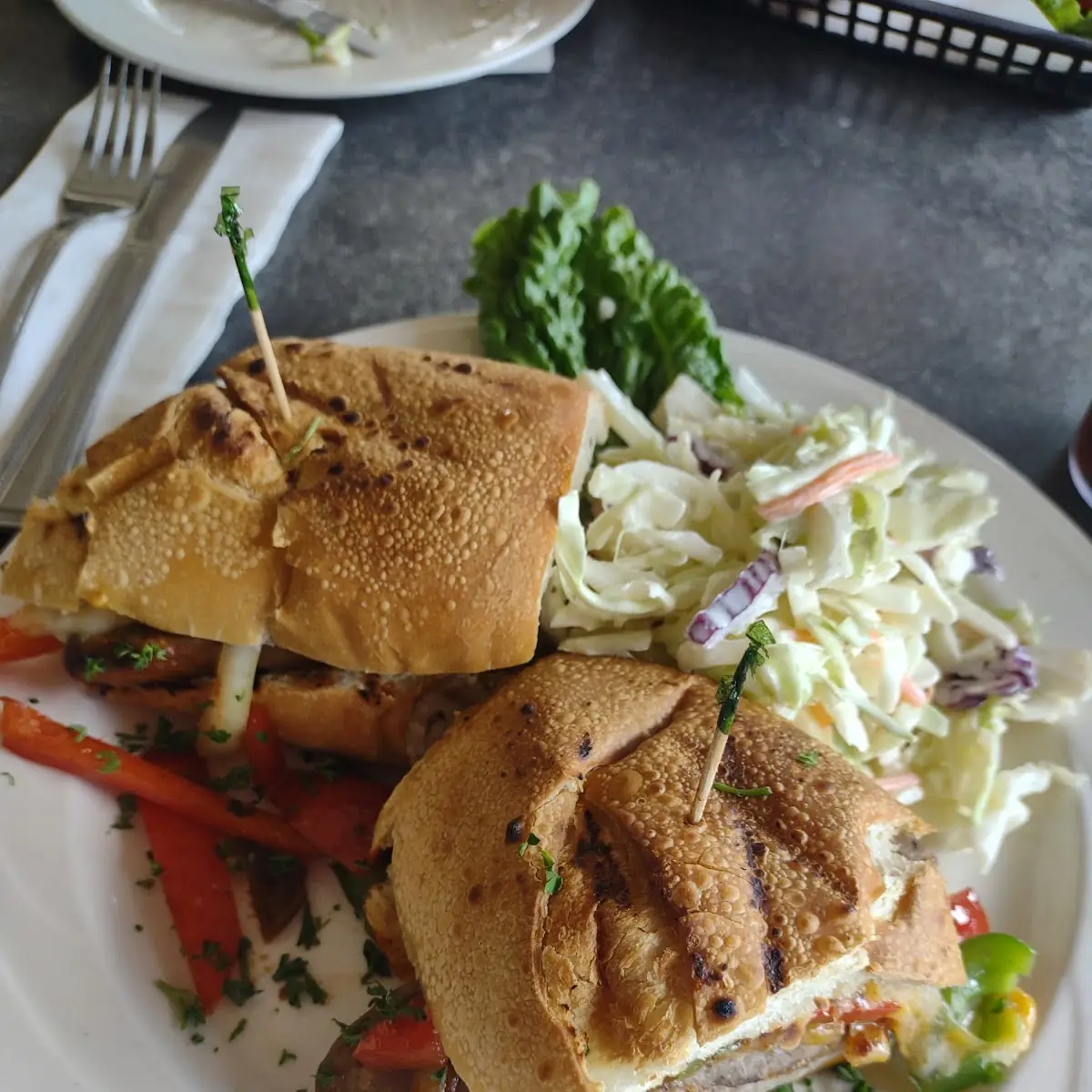 Italian Sausage Philly Cheese Sandwich