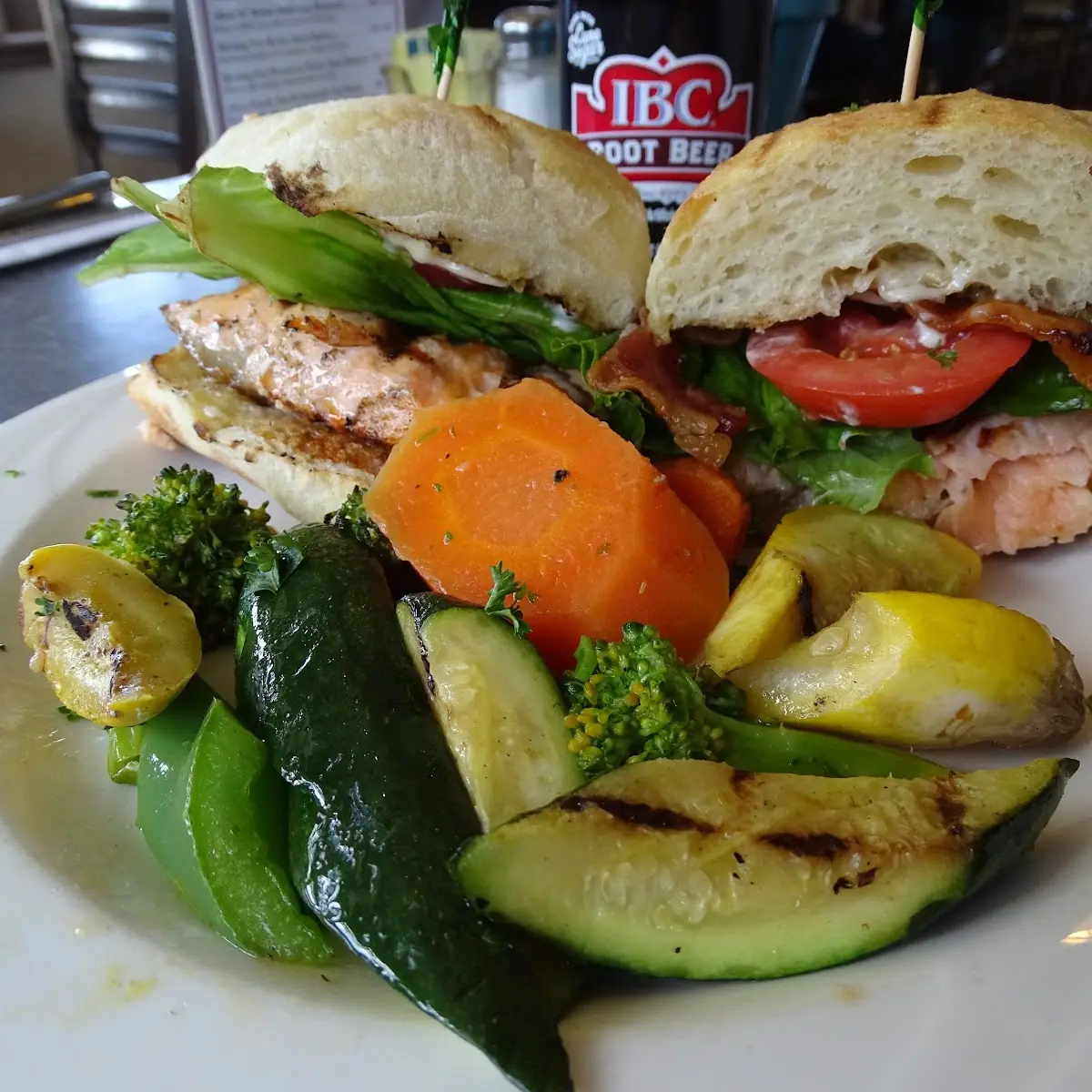 Salmon blt on Ciabatta