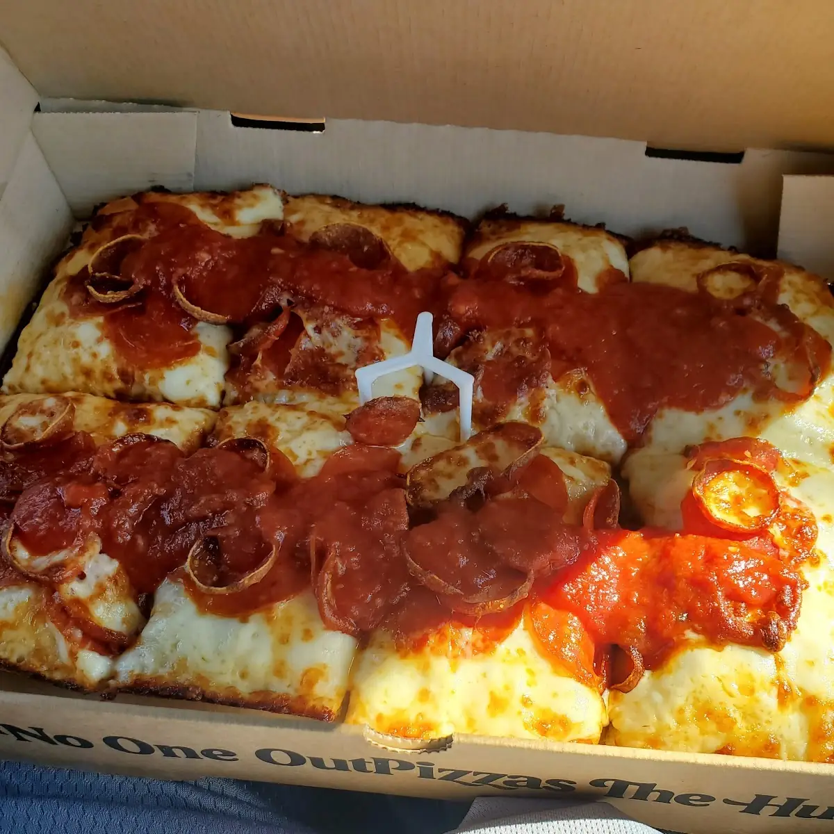 Detroit Style Pizza Double Pepperoni Pizza