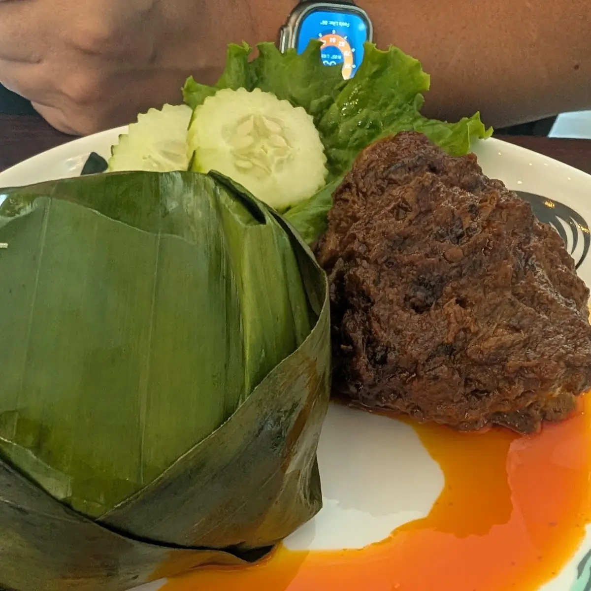 Rice Platter with Beef Rendang & Jackfruit Curry