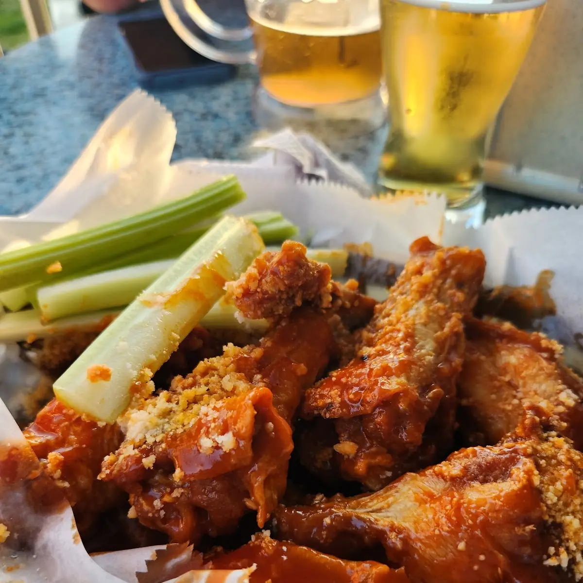 Hot Garlic Parm Wings