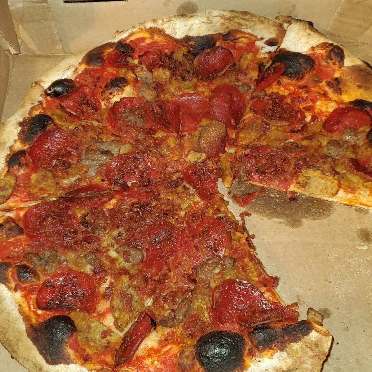 Wood Fired Meat Lovers Pizza