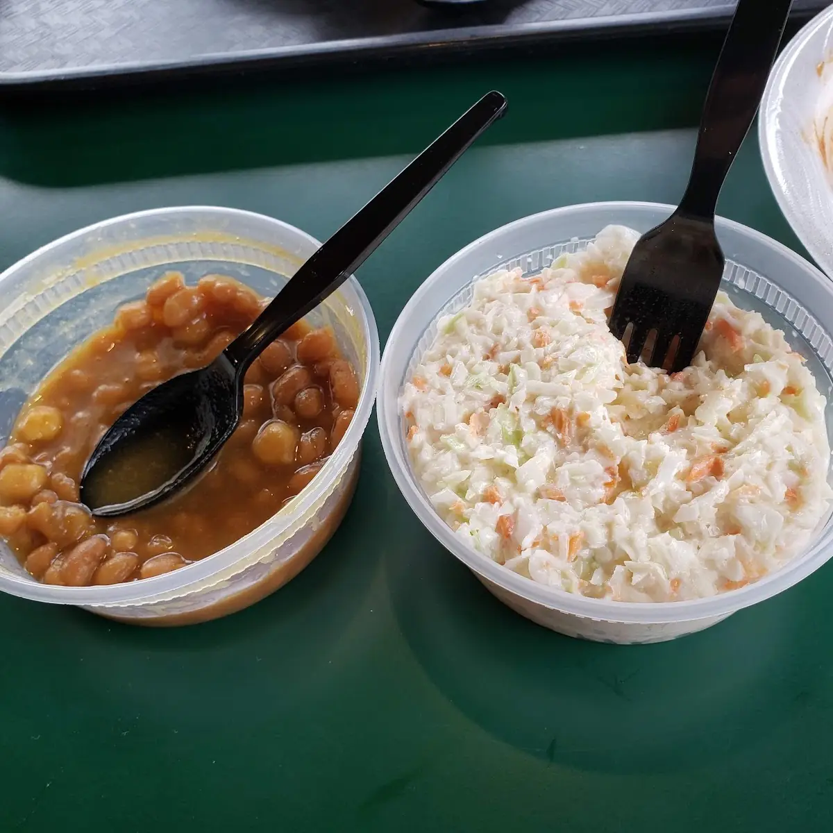 Baked Beans and Coleslaw
