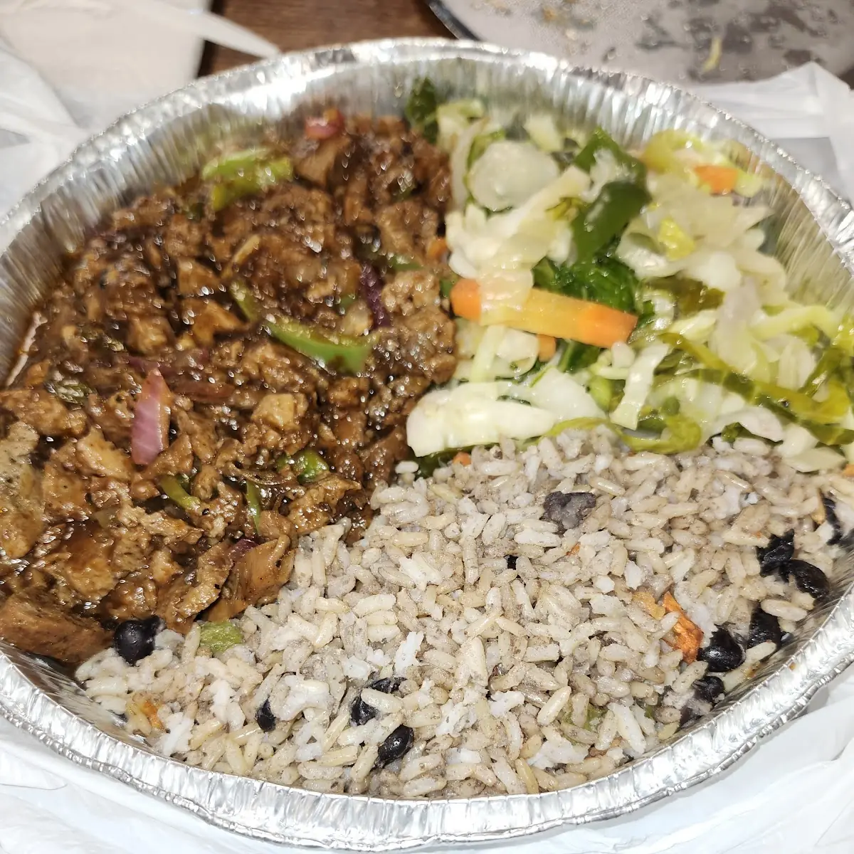 Seitan Chicken and Rice Bowl