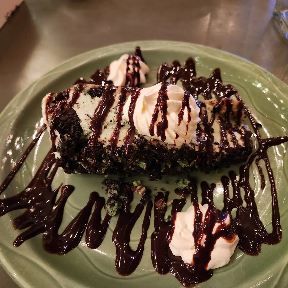Grasshopper Ice Cream Sundae