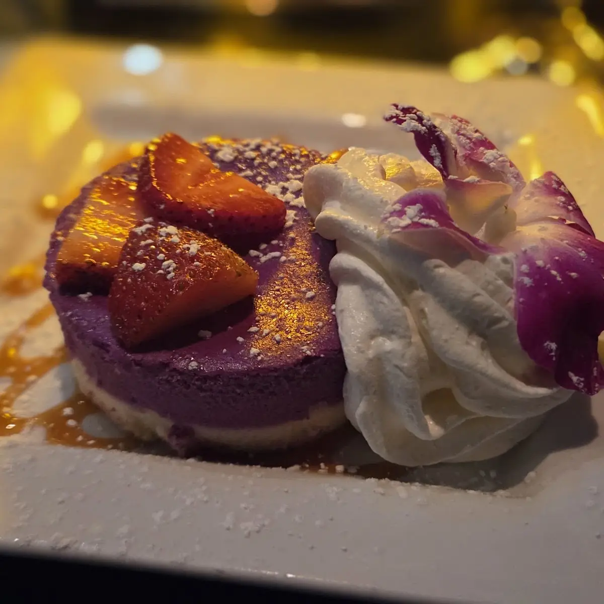 Purple Sweet Potato Cheesecake