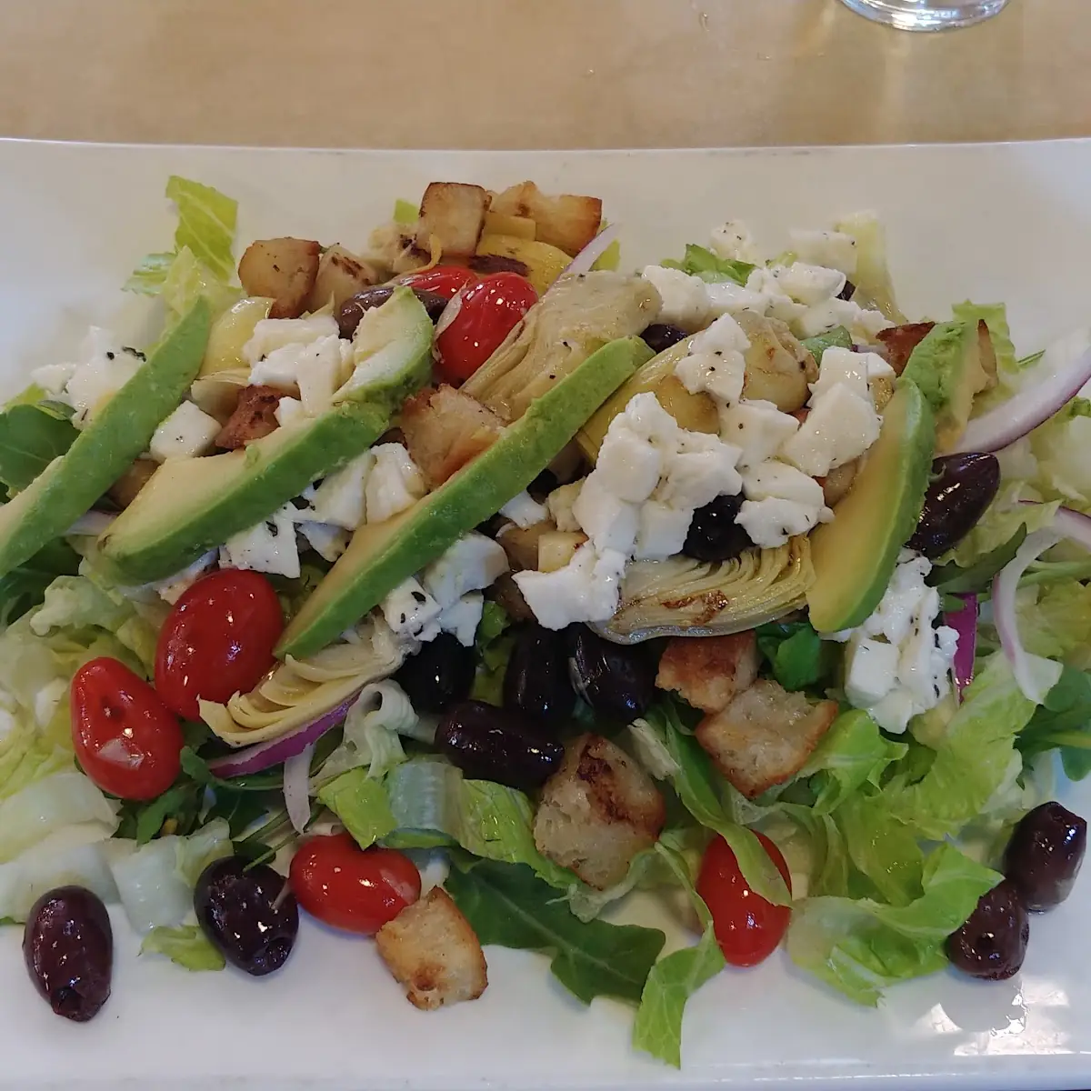 Panzanella Greek Salad