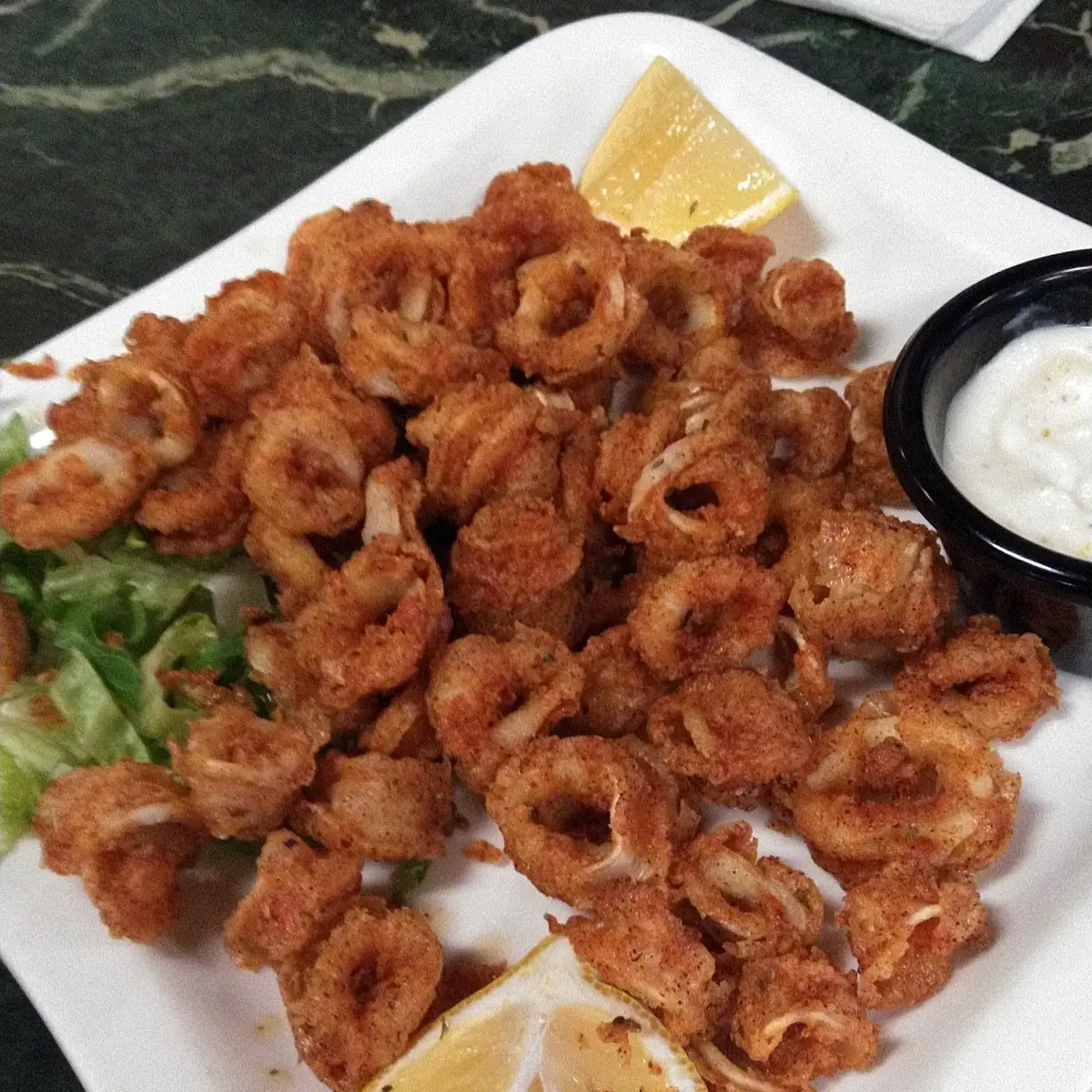 Calamari Rings Appetizer Platter