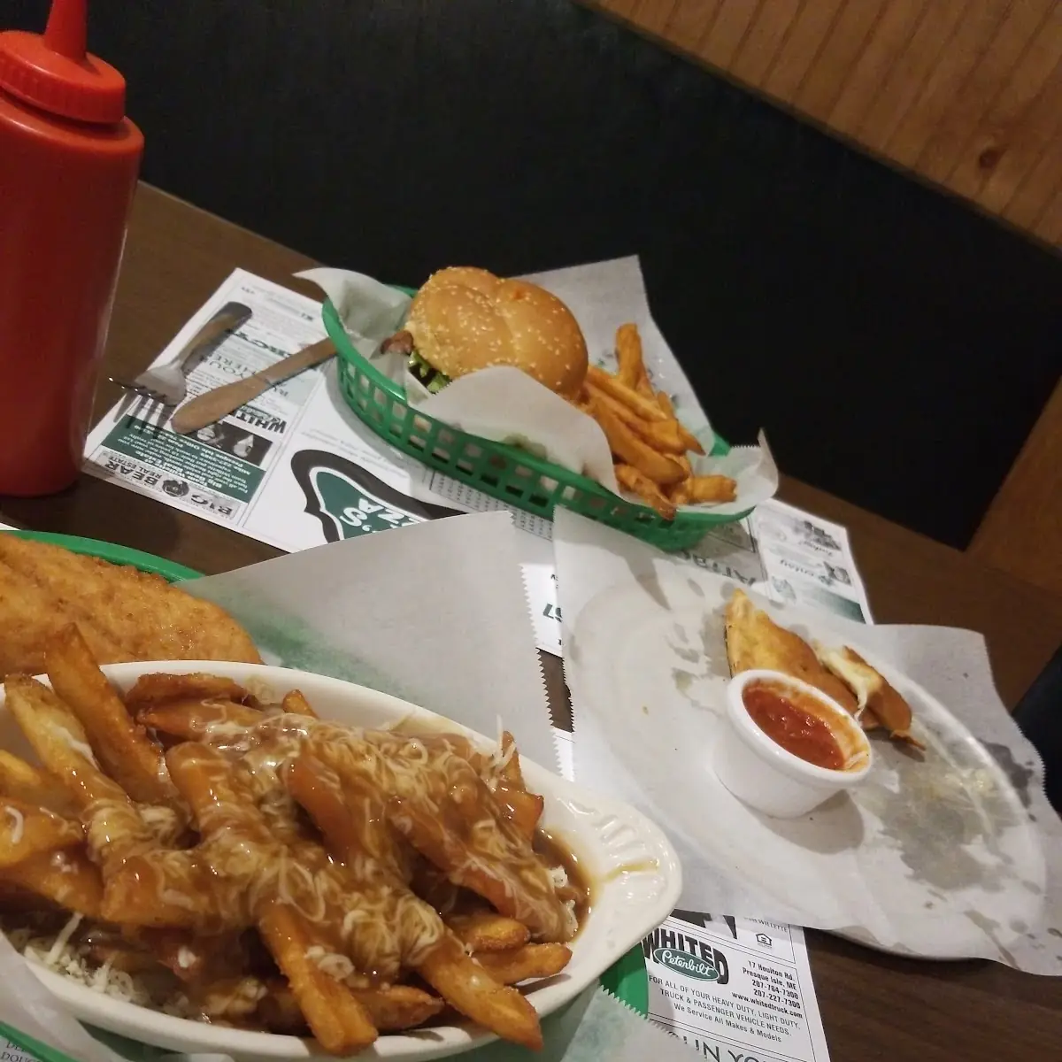 Chicken Tenders and Beer Battered Poutine