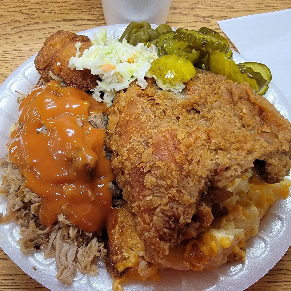 Hash and Rice Chopped BBQ Mac &Cheese